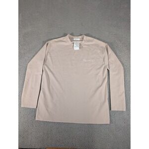ReBorn & Audi Shirt‎ Mens Free Beige Long Sleeve Paris Graphic Korean Streetwear